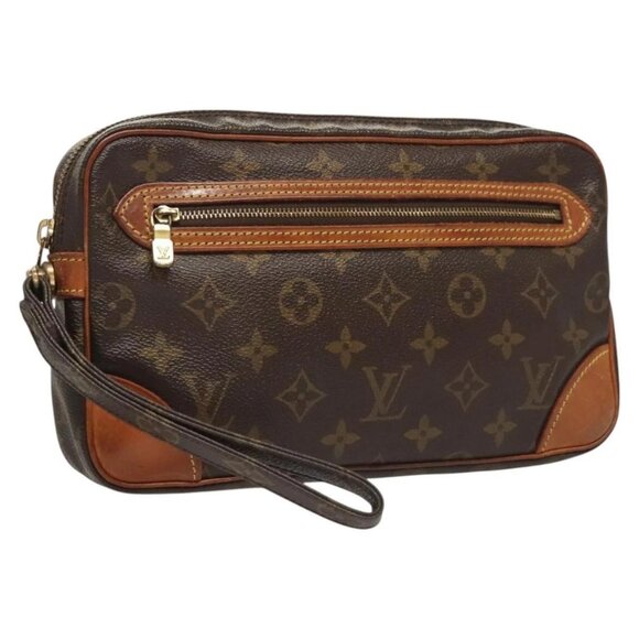 LOUIS VUITTON Monogram Marly Dragonne GM Clutch Bag M51825 LV Auth BA2661 - Picture 1 of 16